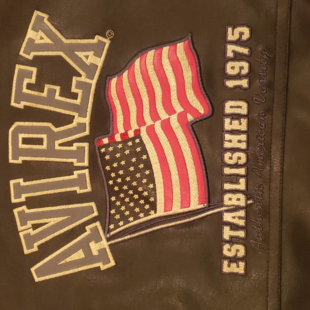 Avirex Leather Jacket Vintage size 3T ( kids) - Picture 2 of 11